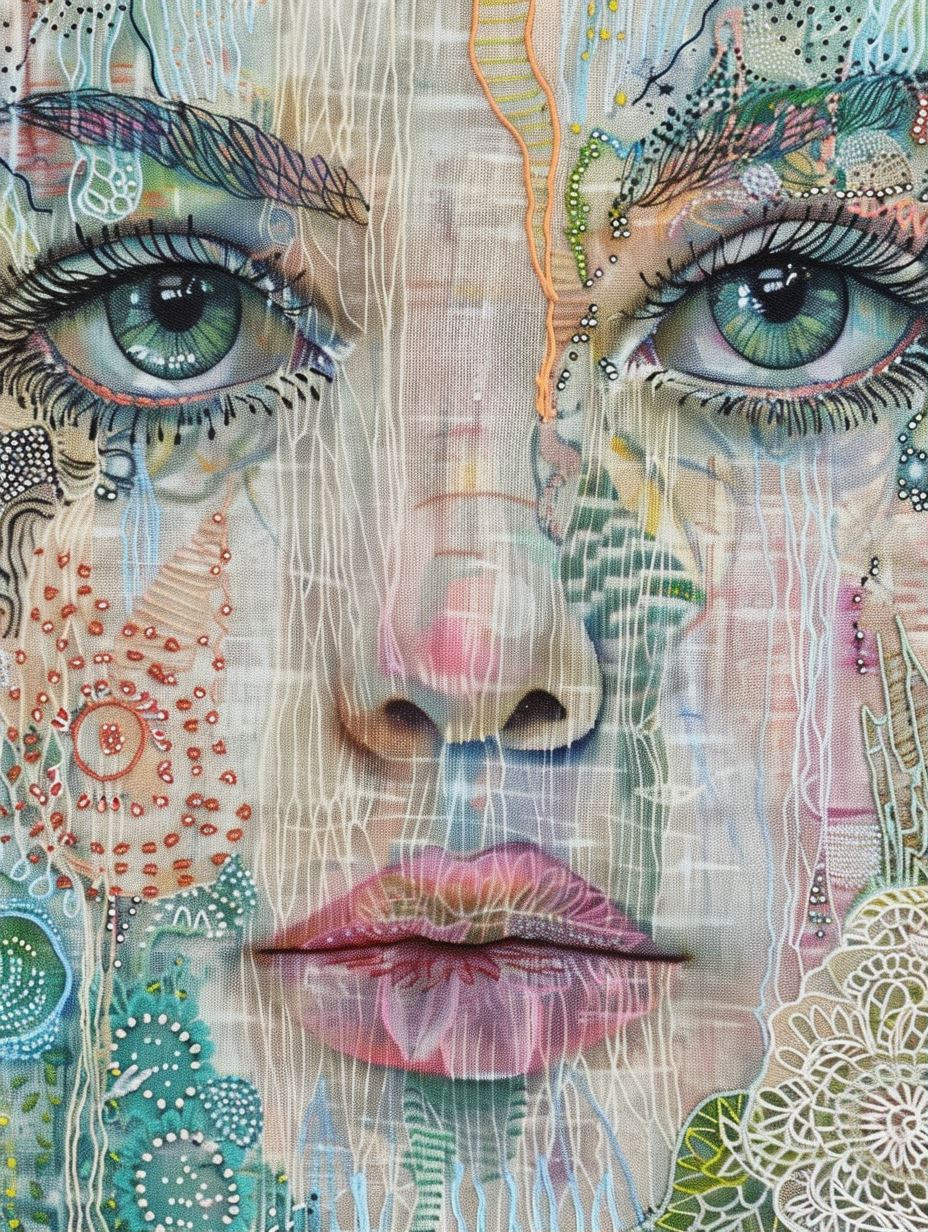 Floral Ethereal Portrait Collage - Image 1