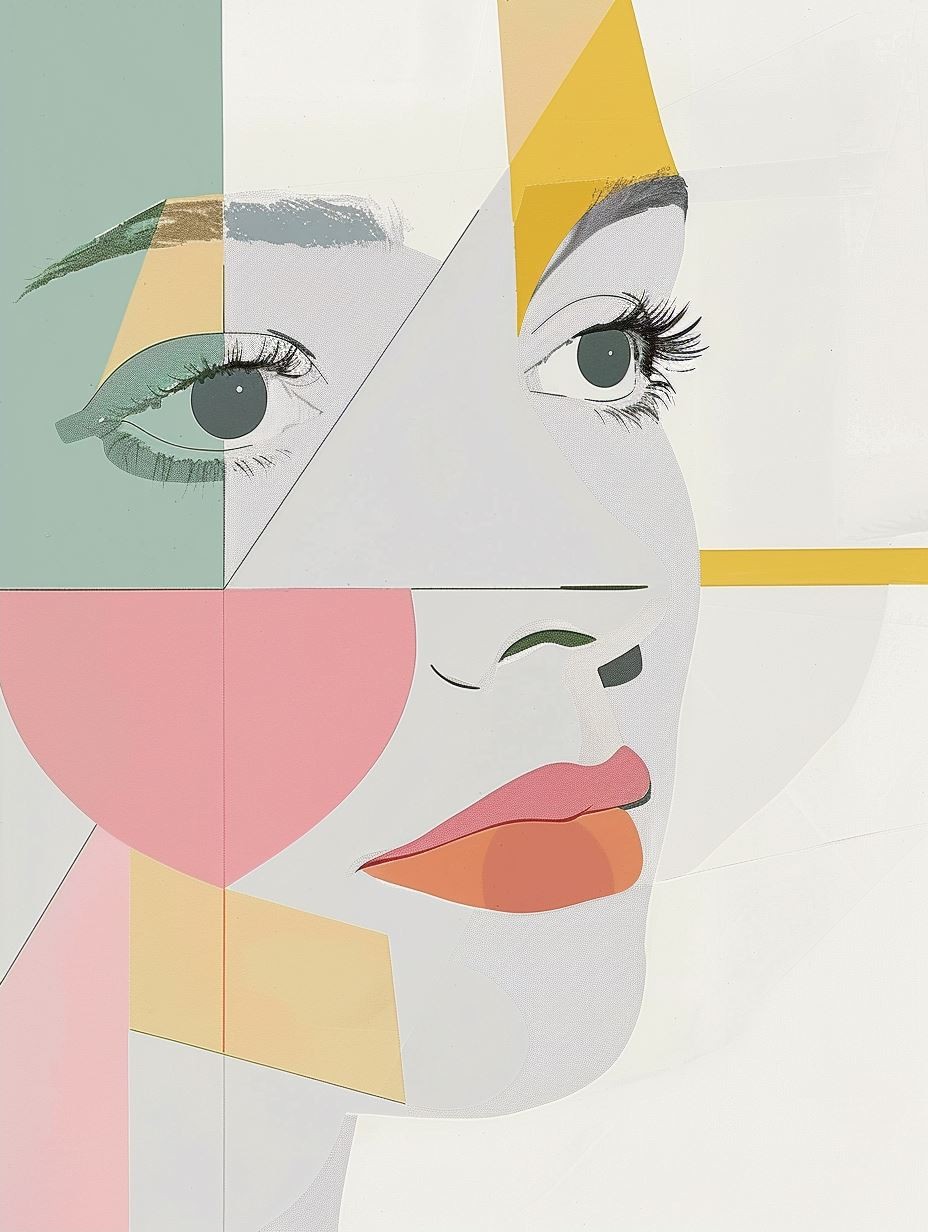 Fragmented Prism Portrait Study - Image 2