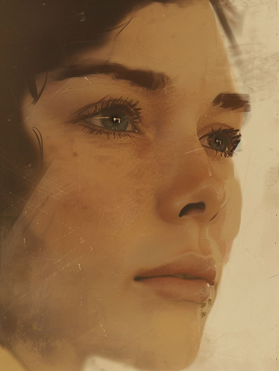 Sepia Haze Ethereal Portrait - Image 3
