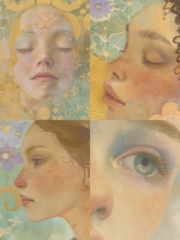 Ethereal Dreams of a Golden Muse