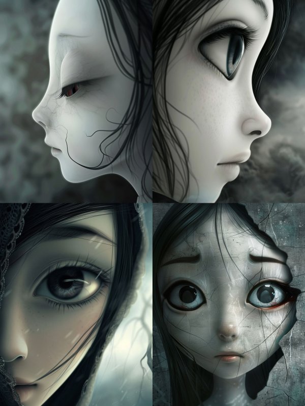Melancholy Gaze of Ethereal Souls