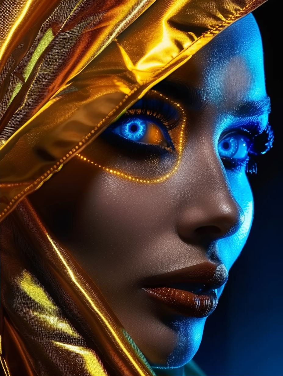 Celestial Glow: Neon Portraits - Image 2