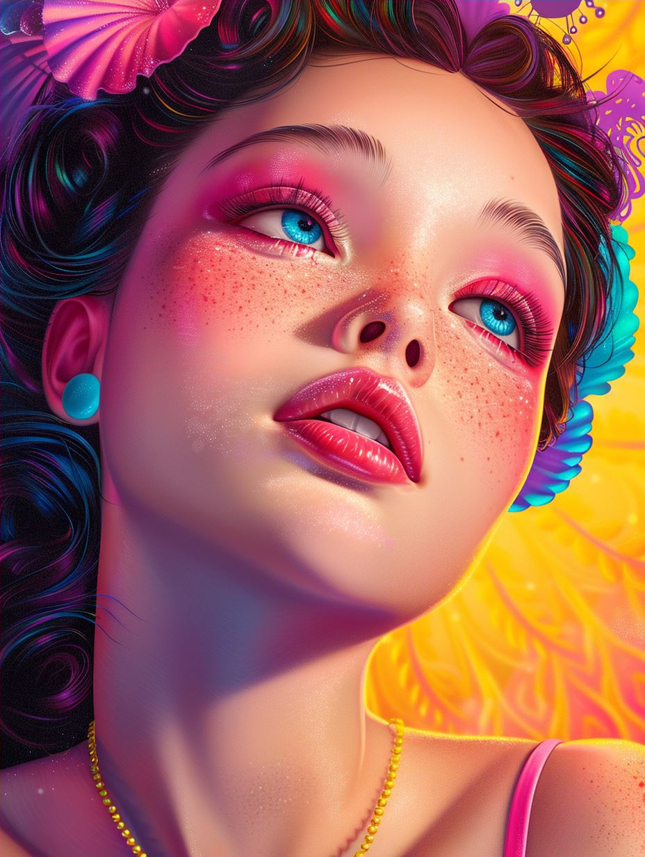 Neon Prism Portrait Glow - Image 4