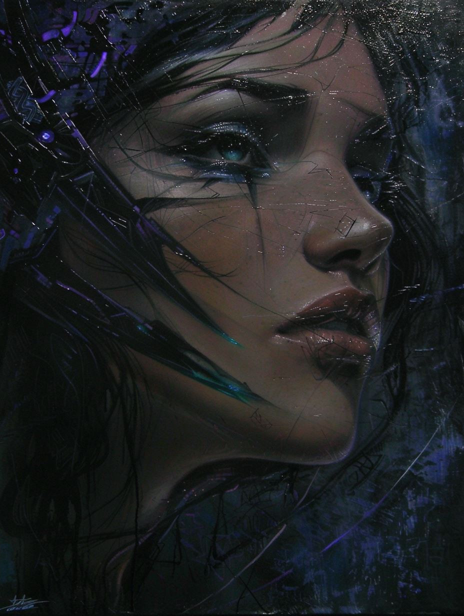 Cybernetic Shadow Portrait - Image 2