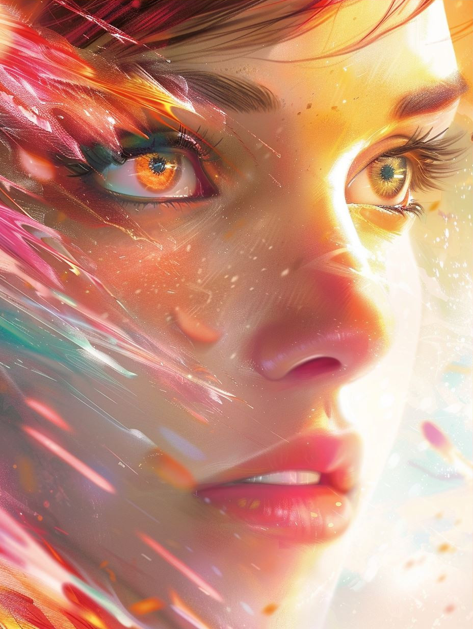 Vibrant Digital Impressionist Portrait - Image 3