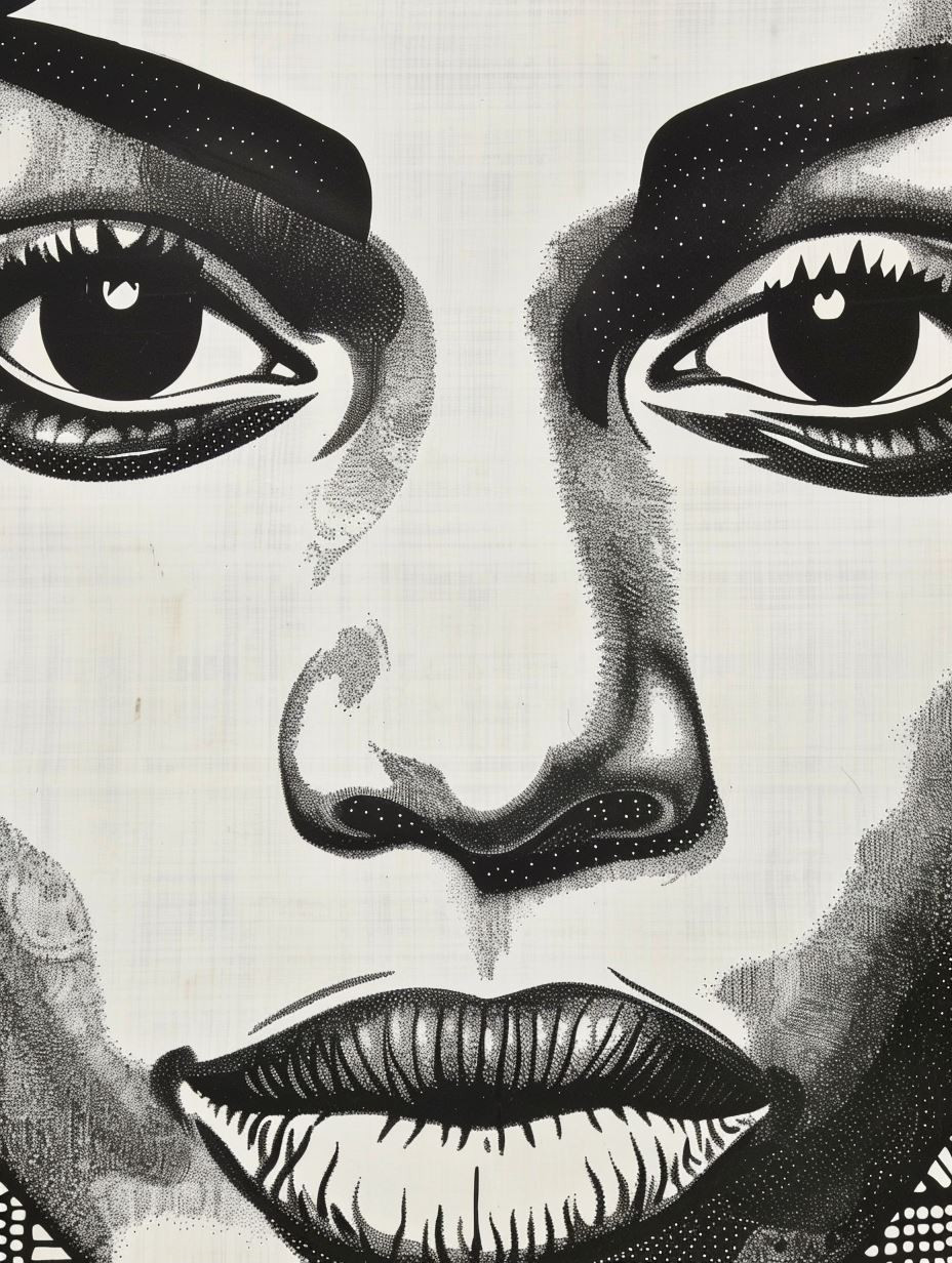 Fragmented Visions in Monochrome Ink - Image 2