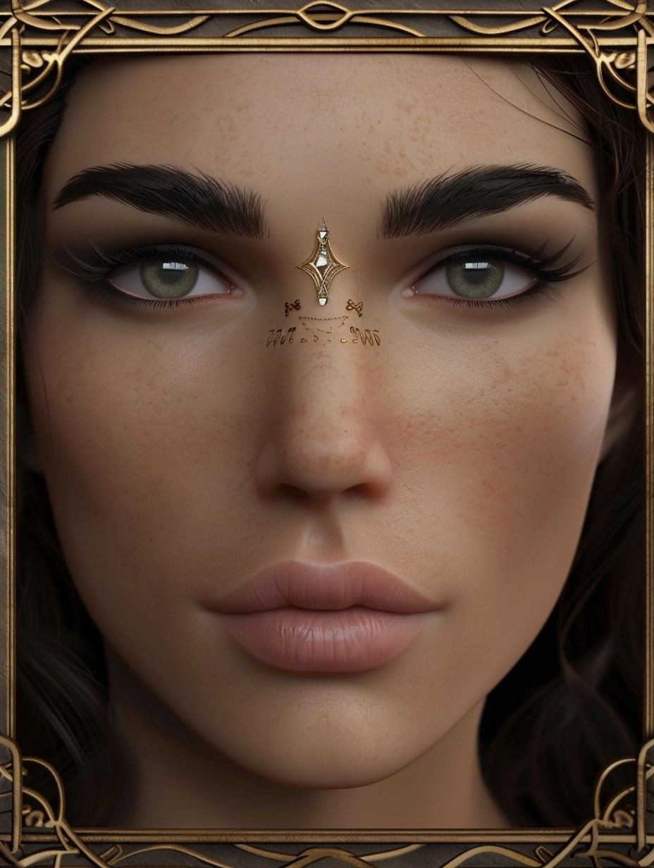 Ethereal Gilded Fantasy Portrait - Image 2