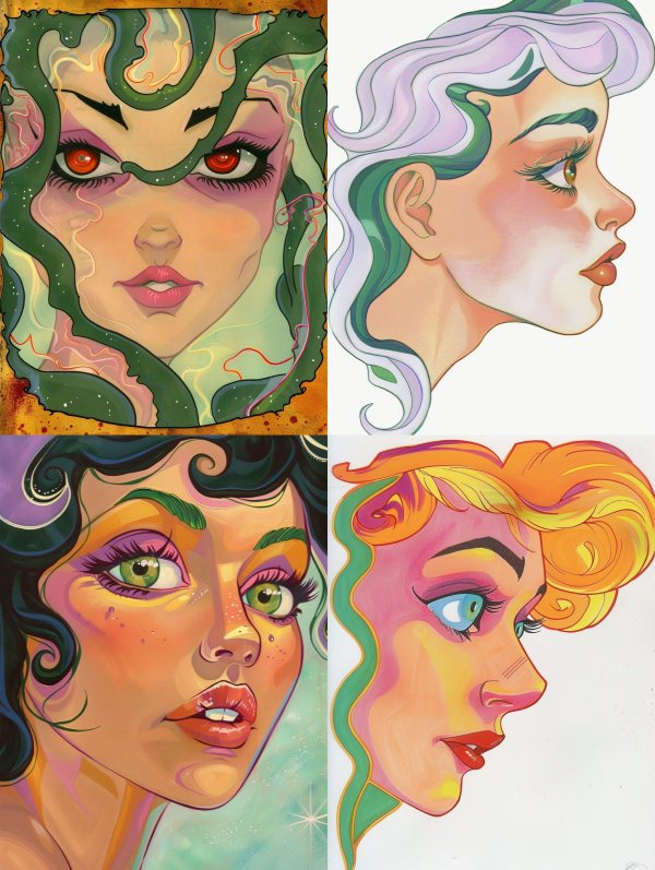 Ethereal Medusa Serpent Gaze