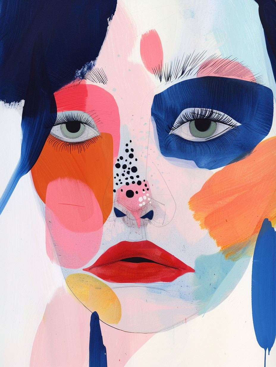 Abstract Fragmented Female Portraits - Image 1