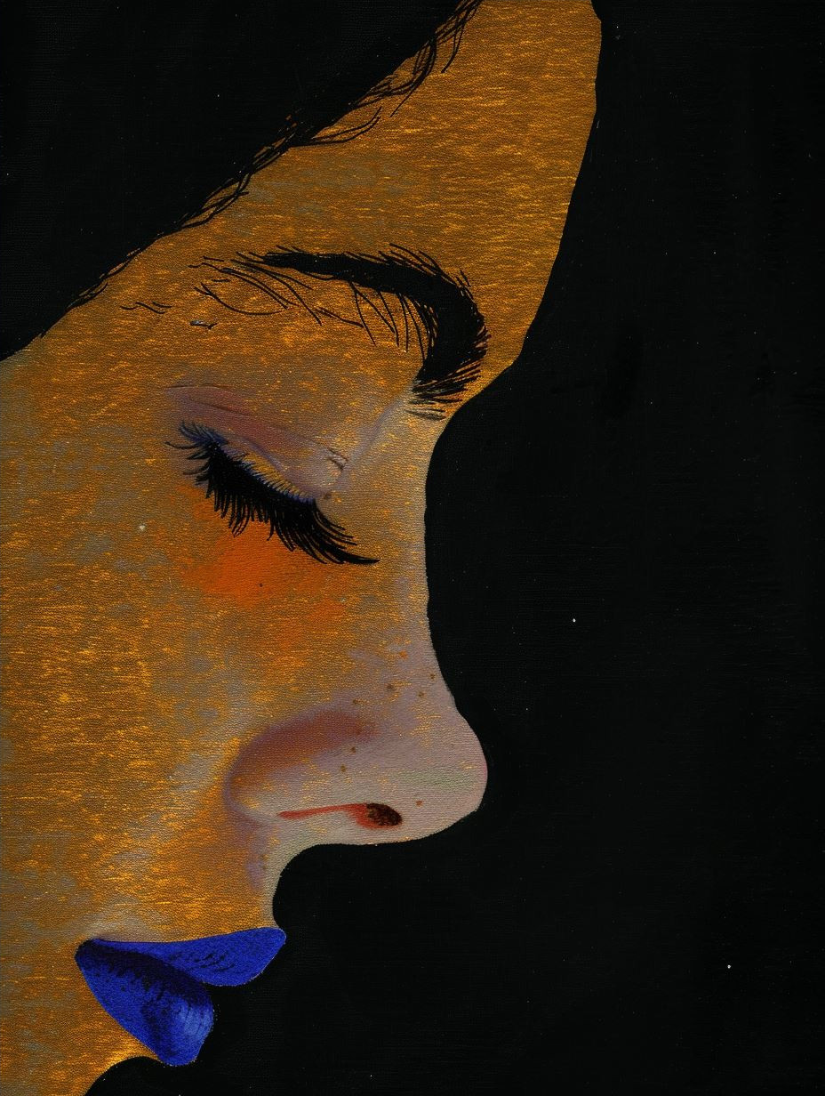 Shadowed Profile in Deep Contrast - Image 4