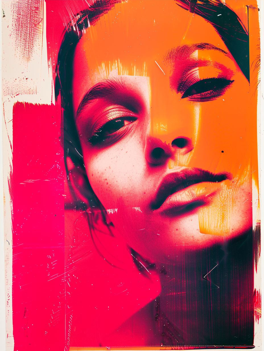 Neon Grunge Portrait Study - Image 3