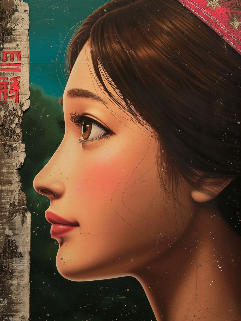 Vintage Asian Cinematic Portrait