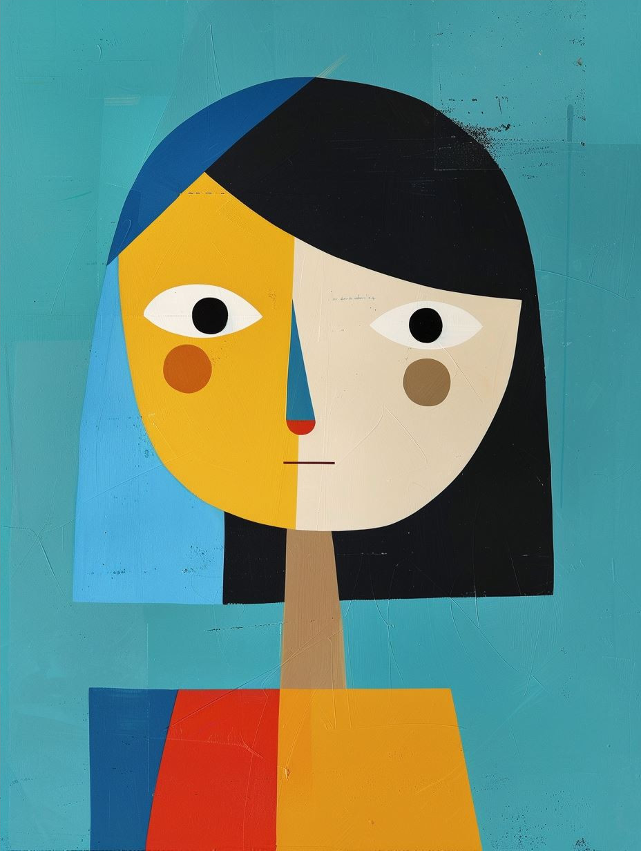 Modern Geometric Portrait Studies - Image 4