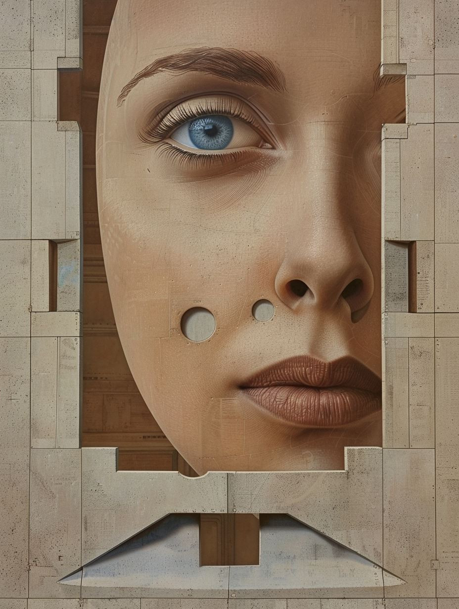 Ancient Stone Cybernetic Portraits - Image 2