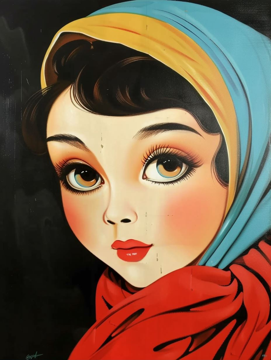Vintage Doll Gaze - Image 1