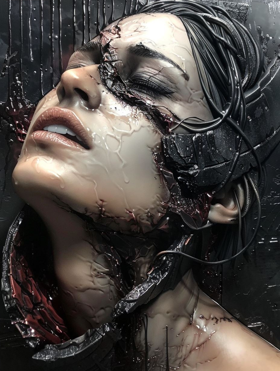 Dark Cinematic Cybernetic Portraiture - Image 4