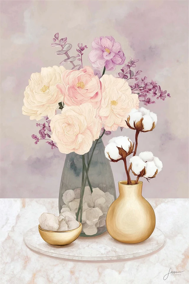 Golden Petal Elegance - Image 3