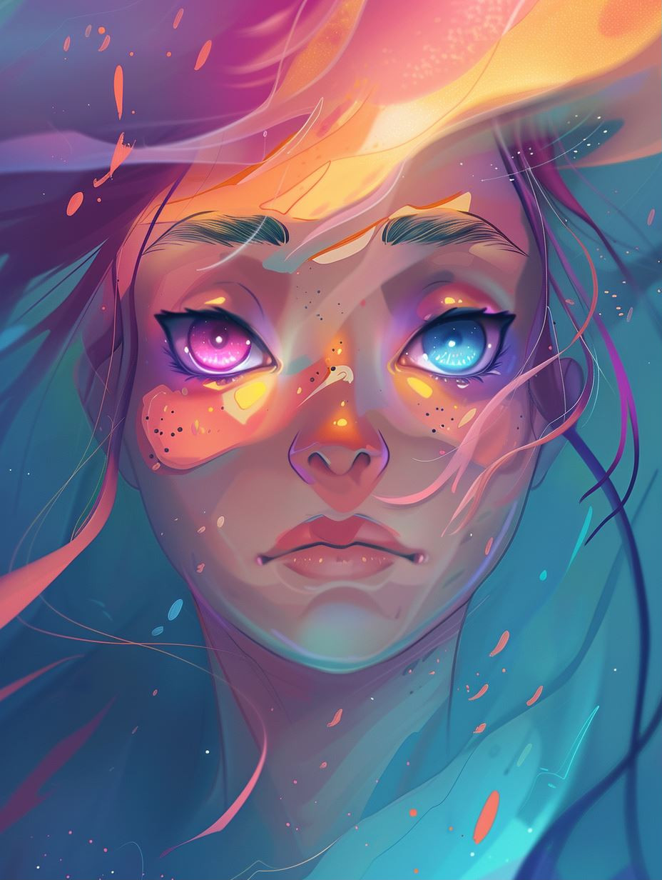 Ethereal Glow of Celestial Souls - Image 1