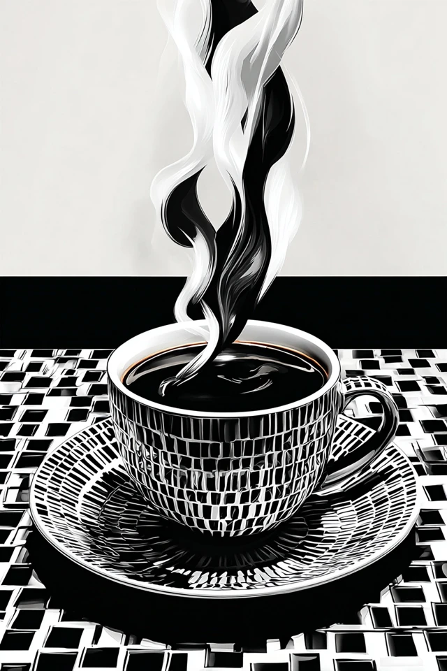 Geometric Noir Elegance - Image 4