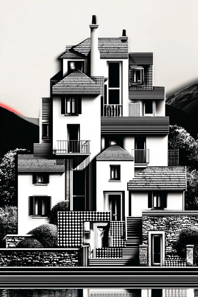 Geometric Noir Elegance - Image 6