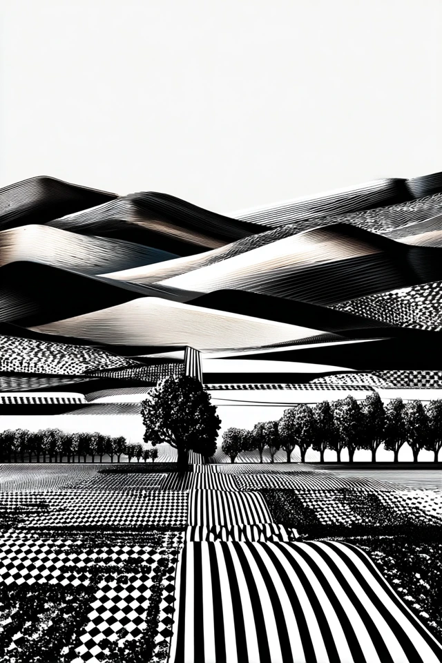 Geometric Noir Elegance - Image 2
