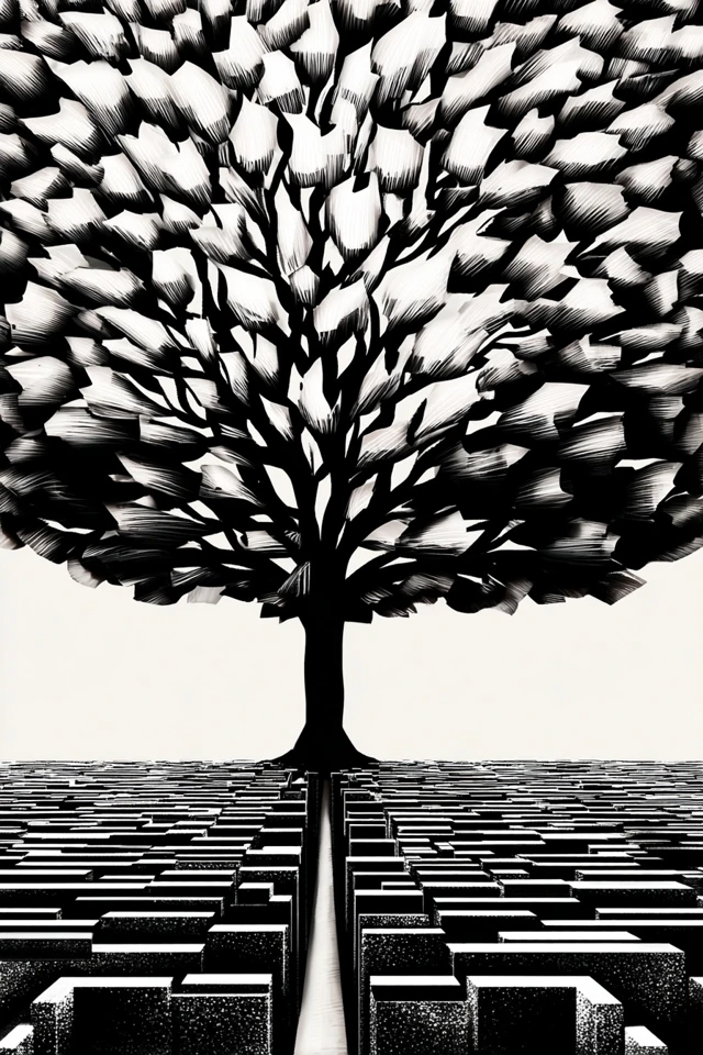 Geometric Noir Elegance - Image 5