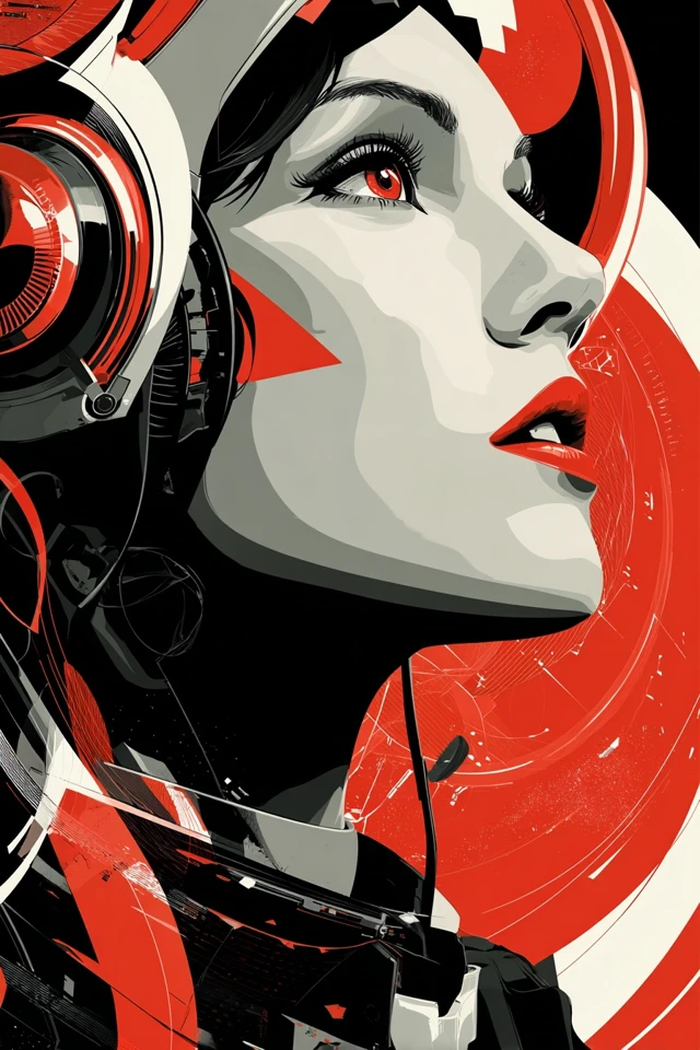 Crimson Cyber Pulse - Image 1