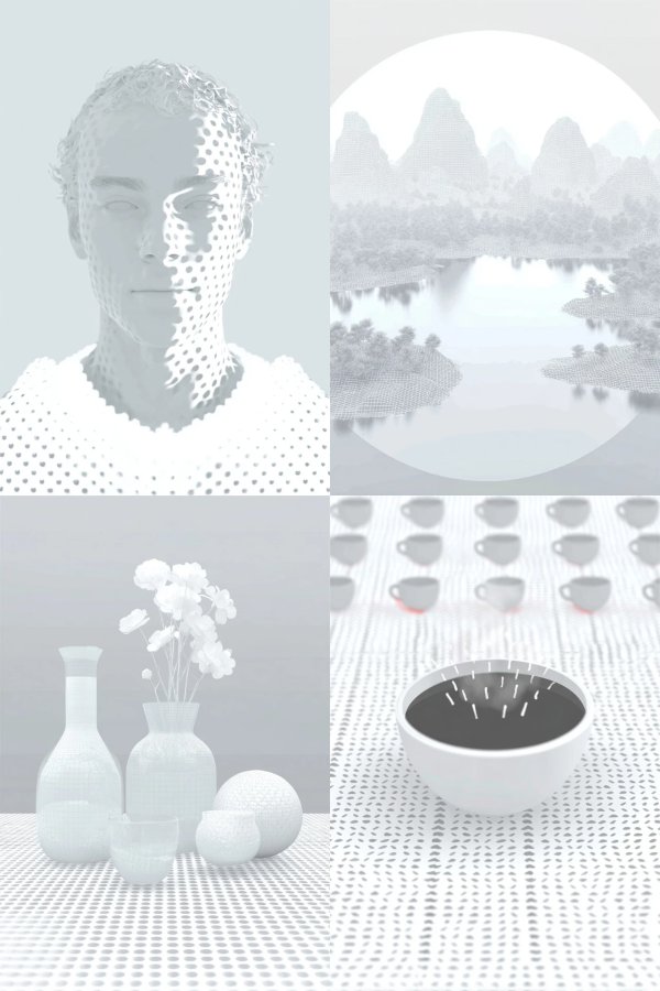 Ethereal Dot Matrix Portrait