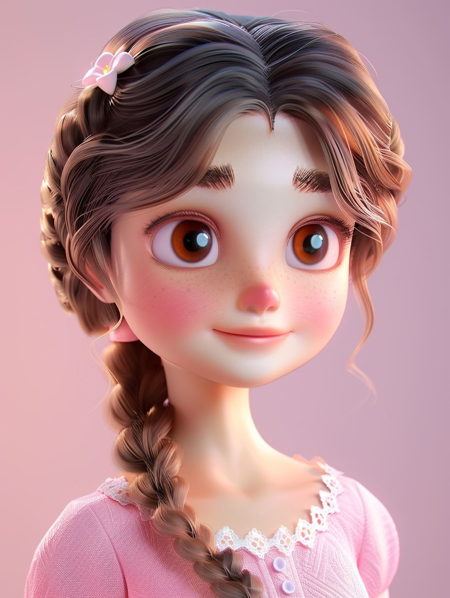 Dreamy Pink Digital Portraits - Image 4