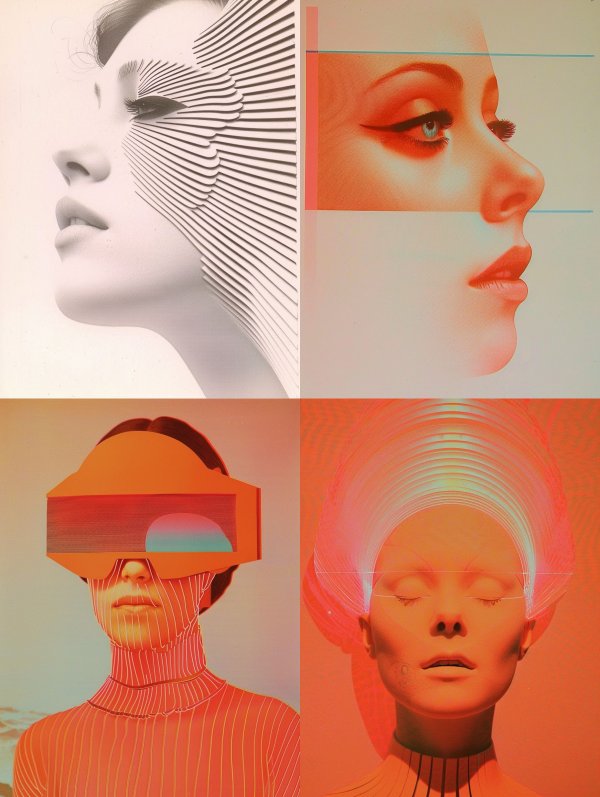 Surrealist Digital Human Portraits