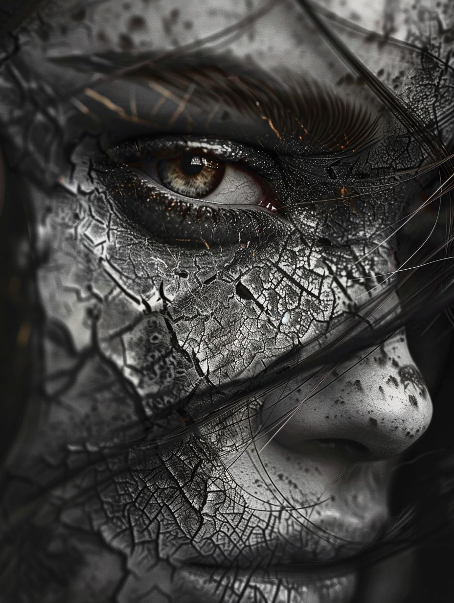 Fragile Beauty in Cracked Earth - Image 3