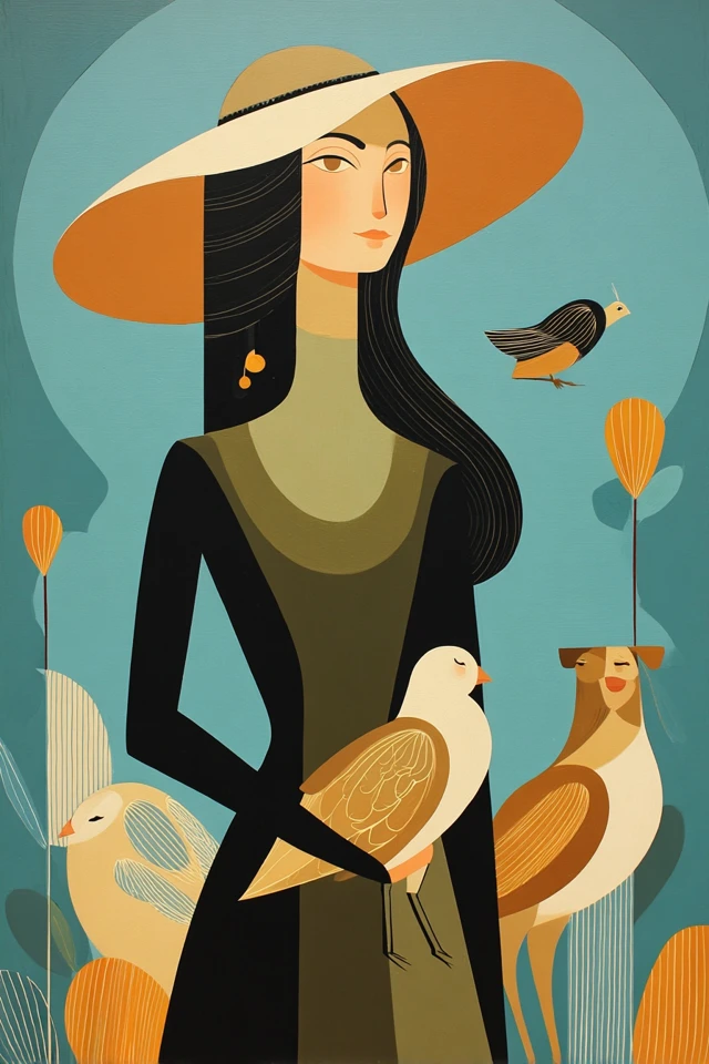 Elegant Avian Harmony - Image 1