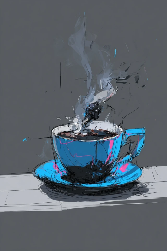 Electric Azure Sketch - Image 4