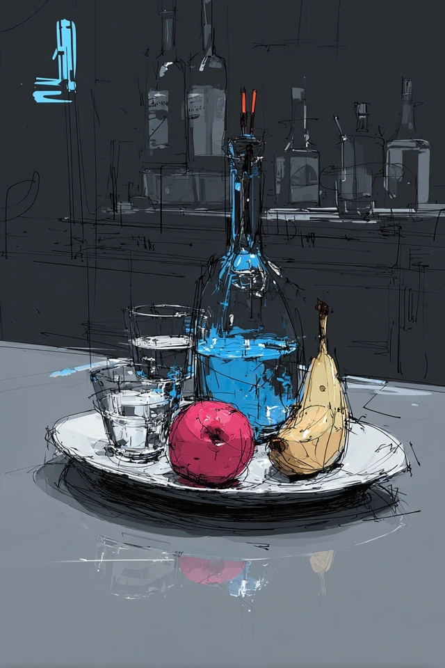 Electric Azure Sketch - Image 3