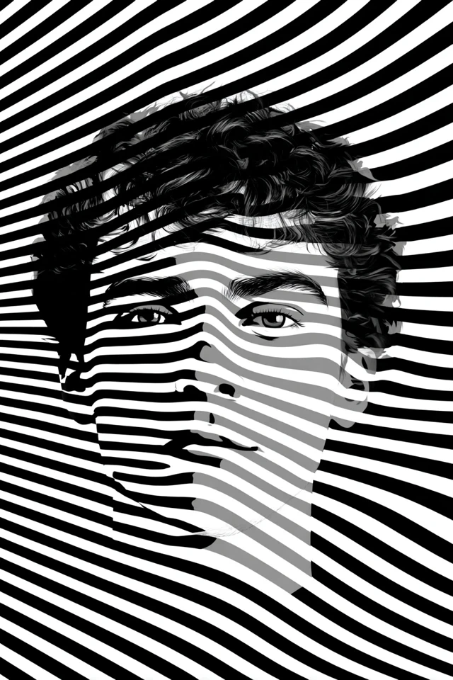 Optical Illusion Portrait - Image 1