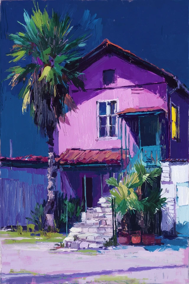 Midnight Musings in Purple Hues - Image 6