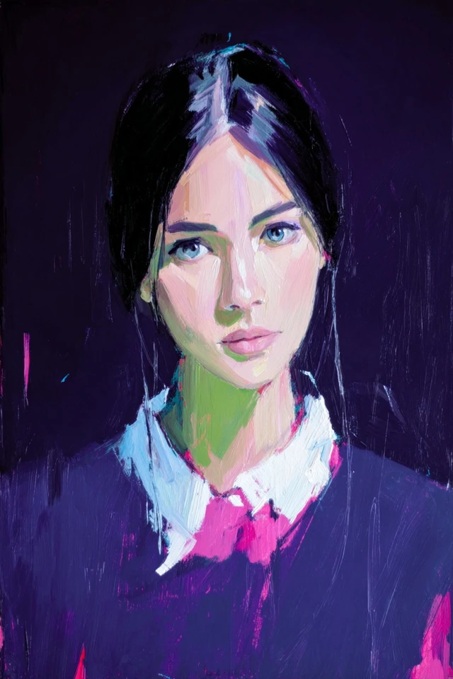 Midnight Musings in Purple Hues - Image 1