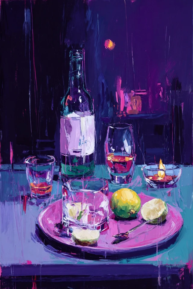 Midnight Musings in Purple Hues - Image 3
