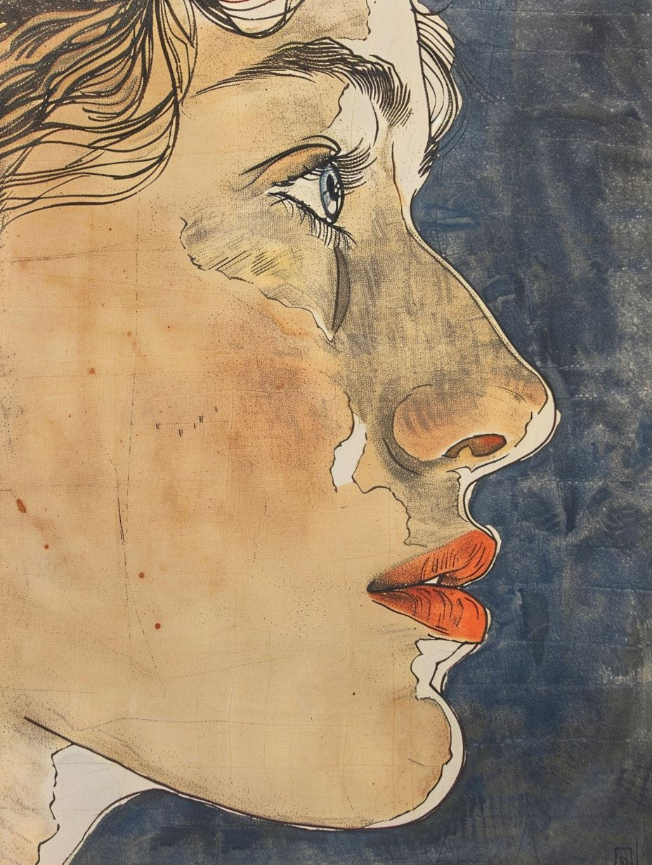Ethereal Watercolor Profile Studies - Image 1
