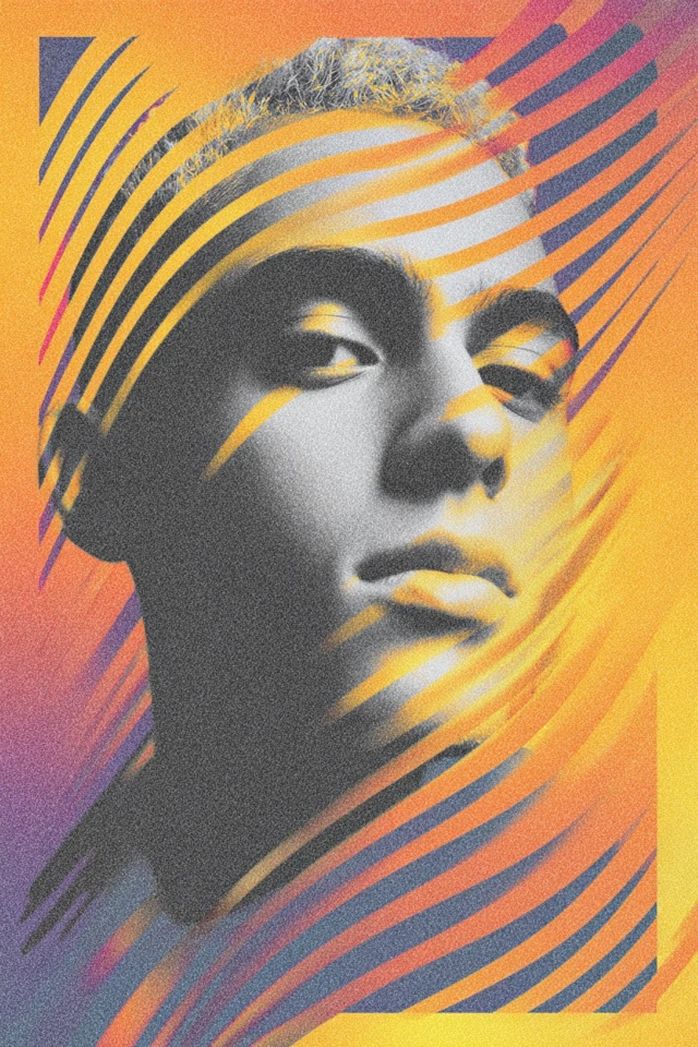 Prismatic Grain Portrait - Image 1