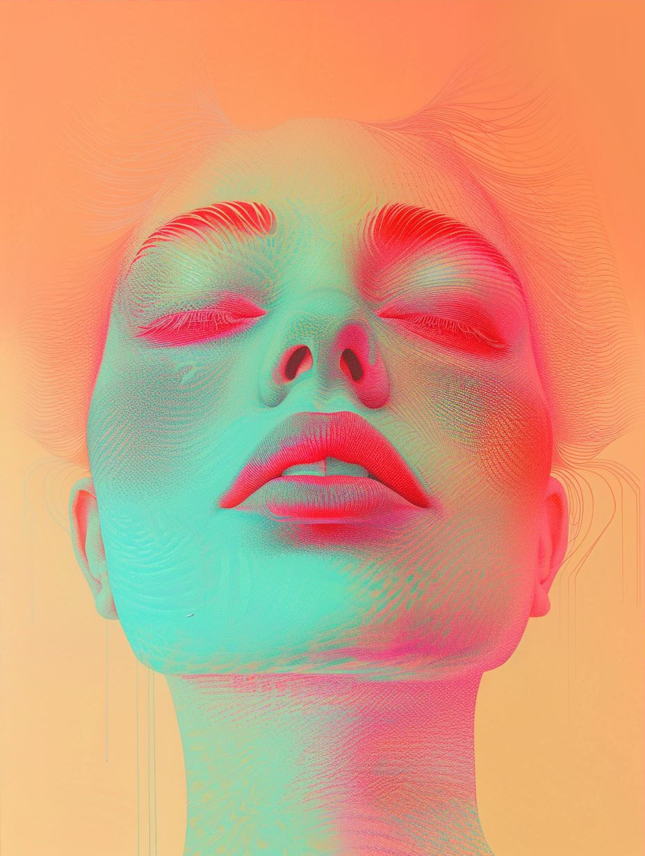Neon Ethereal Floral Portraits - Image 3