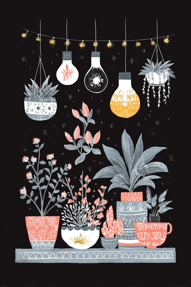 Floral Nocturne Portrait - Image 3