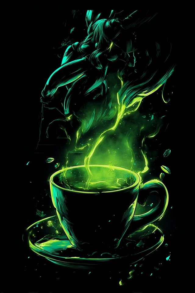 Neon Emerald Dreams - Image 4