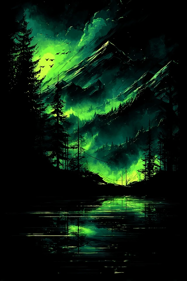 Neon Emerald Dreams - Image 2