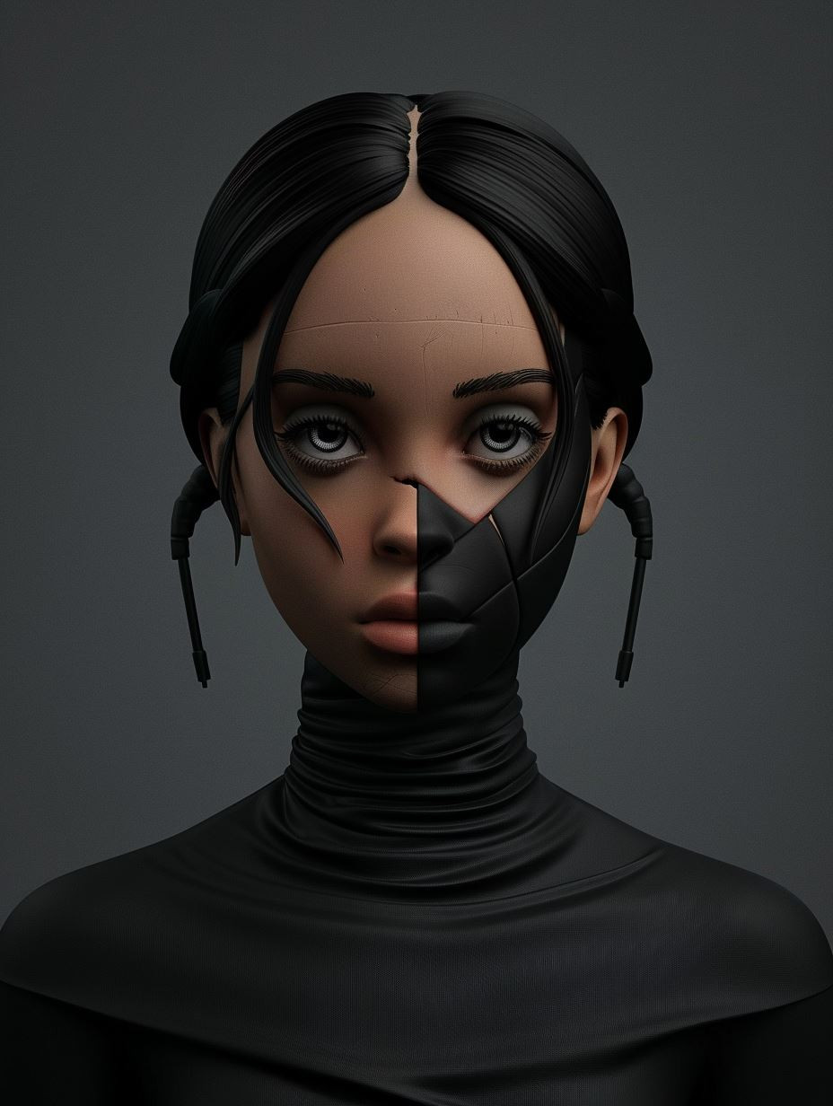 Dark Surrealism: Digital Portraits of Gothic Beauty - Image 2