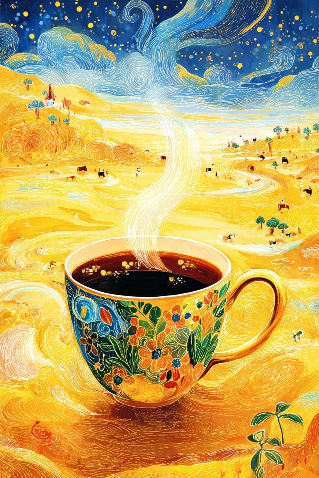 Celestial Gold Surrealist Art Collection - Image 4