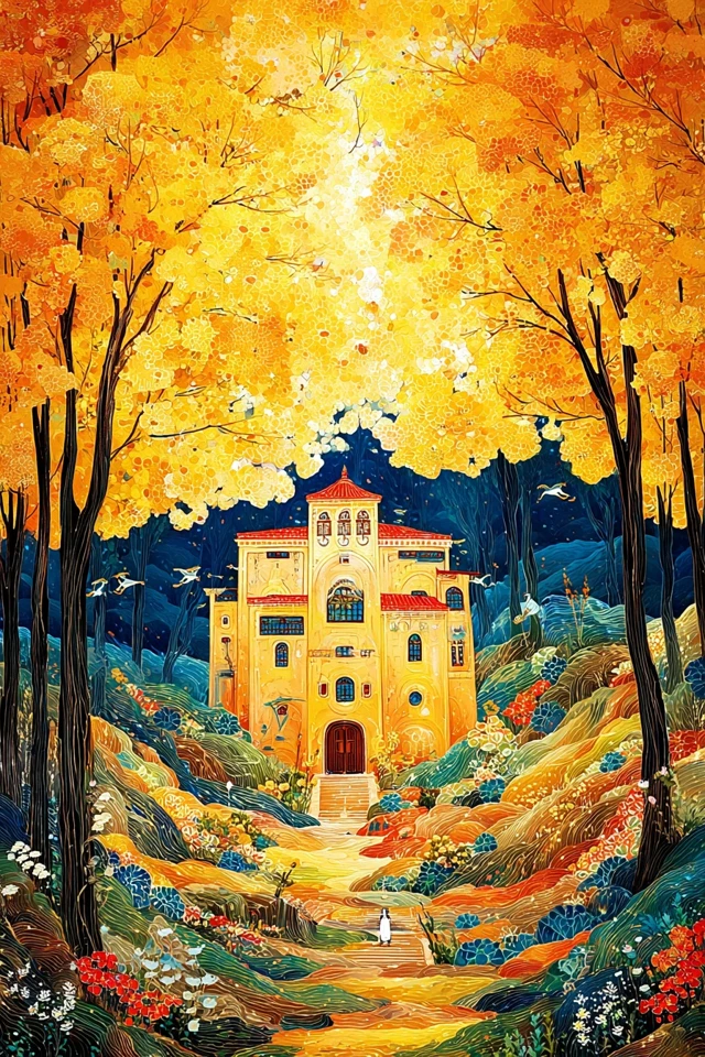 Celestial Gold Surrealist Art Collection - Image 6