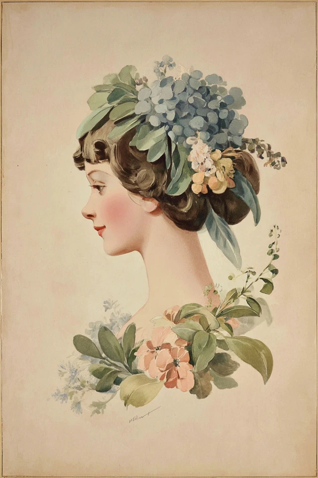 Floral Vintage Elegance - Image 1