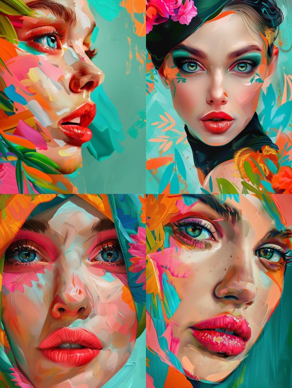 Vibrant Prism Portraits