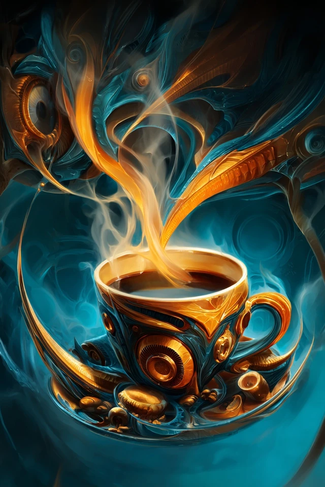 Surreal Visions of Gold and Azure - Image 4